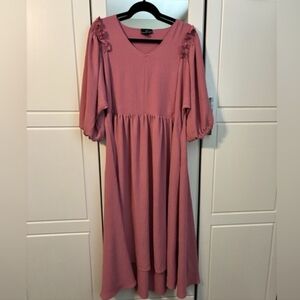 Nursing Queen Dusty Rose Midi Dress